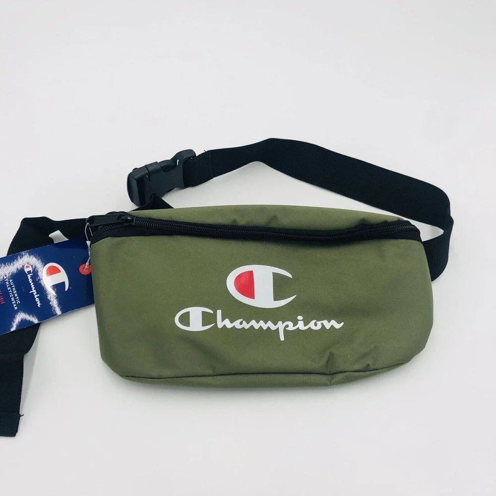 Champion Fanny Pack Belt Bag Green‎ Logo Adjustable Strap NWT